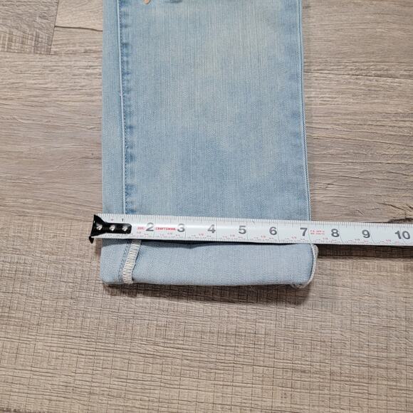 Sundance Magnolia Patchwork Embroidered Straight Leg Jeans Size 31 Boho Cottage - Picture 14 of 14